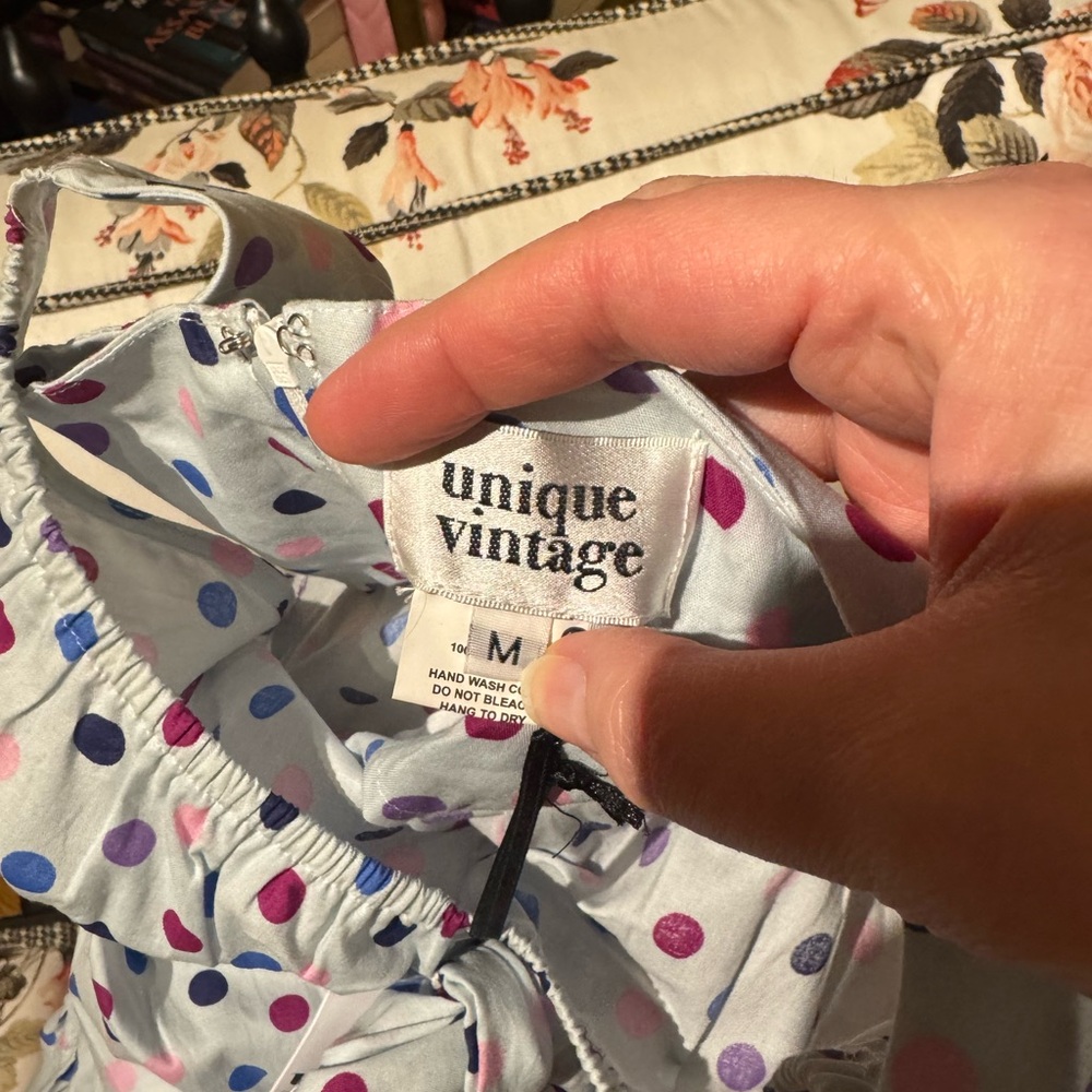 Polka Dot Women’s Dress - Picture 2 of 2